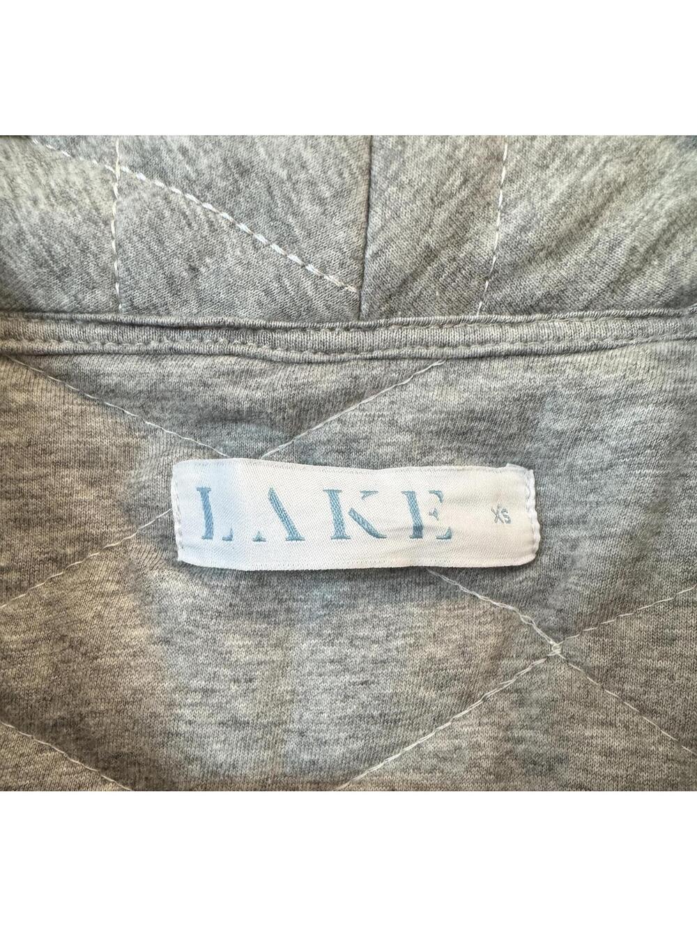 NWOT LAKE Quilted Robe Heather Gray 100% Cotton XS - Picture 6 of 6
